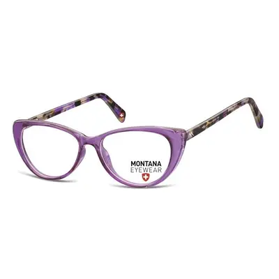 Okulary oprawki korekcyjne Kocie zerówki Montana MA57D jasno-purpurowe