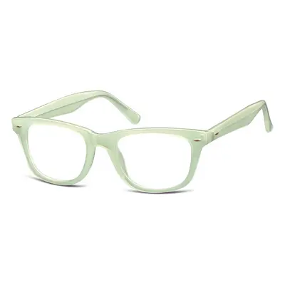 Okulary dziecięce zerówki prostokątne oprawki korekcyjne PK10F seledynowy