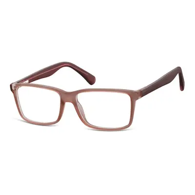 Okulary oprawki korekcyjne Nerdy zerówki Flex Sunoptic CP162B brązowe