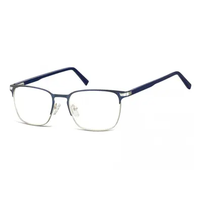 Okulary oprawki optyczne korekcyjne Sunoptic 917A granatowo-srebrne