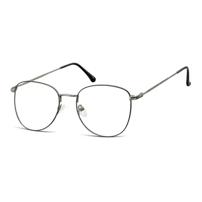 Oprawki okulary Pilotki zerówki korekcyjne 924D czarno-grafitowe