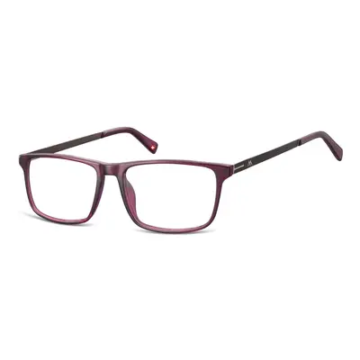 Okulary oprawki korekcyjne Nerdy Unisex Montana MA59E fioletowe + grafitowy zausznik