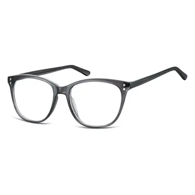 Okulary oprawki zerówki korekcyjne Unisex Sunoptic AC22B ciemny szary