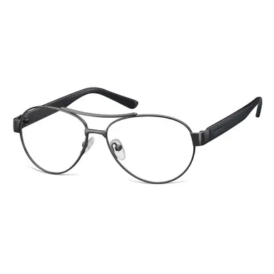 Małe Okulary oprawki Pilotki metalowe korekcyjne medium M380A czarne