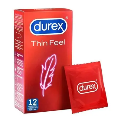 Prezerwatywy cienkie - Durex Feel Thin Condoms 12 szt