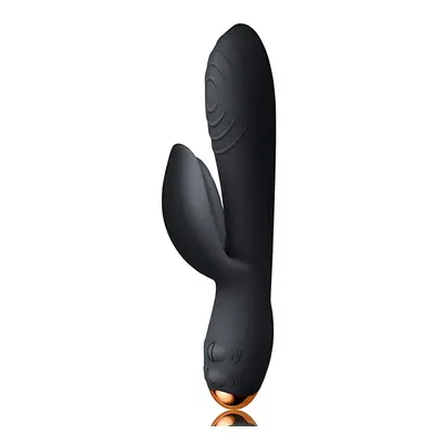 Gruby Wibrator podwójny stymulujący łechtaczkę - Rocks-Off Every Girl Rabbit Vibrator   Czarny