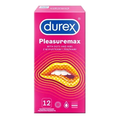 Prezerwatywy z wypustkami i prążkami Durex Pleasuremax 12 szt.