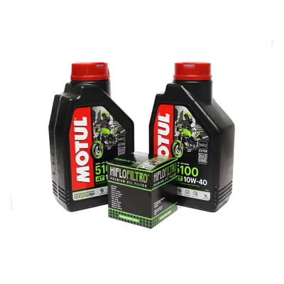 OLEJ SILNIKOWY MOTUL 5100 10W40 2L 4t + FILTR HIFLOFILTRO HF152