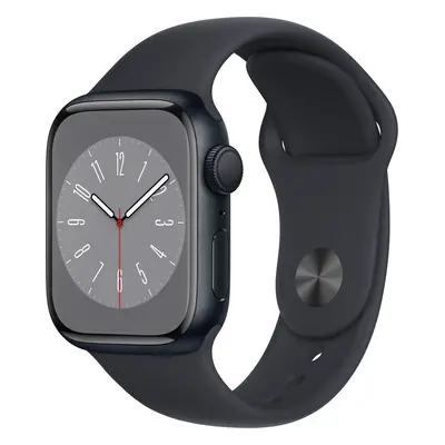 Smartwatch Apple Watch 8 GPS 41mm Midnight Alu Sport Granatowy (MNP53WB/A)