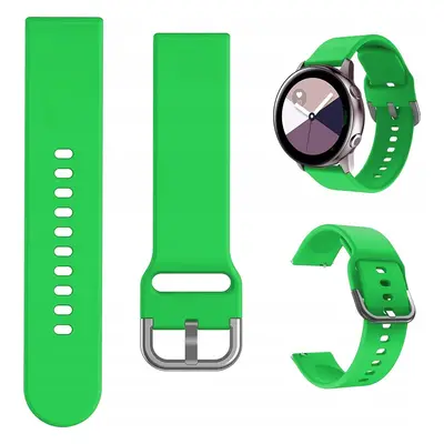 Hello Case PASEK OPASKA 20 MM SILIKON DO ZEGARKA SMARTWATCH UNIWERSALNY ZIELONA