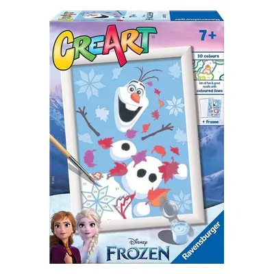 Malowanka CreArt dla dzieci: Frozen: Uroczy Olaf RAVENSBURGER malowanie po numerach