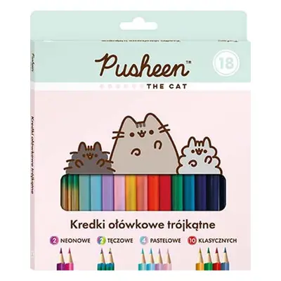 St-Majewski Kredki Ołówkowe Trójkątne Kolorów Pusheen The Cat