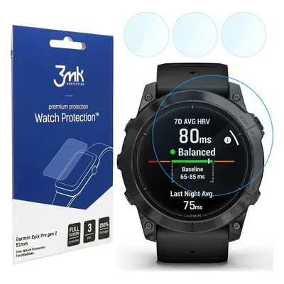 3MK 3mk hybridní sklo Watch Protection FlexibleGlass pro Garmin Epix Pro gen 2 51mm