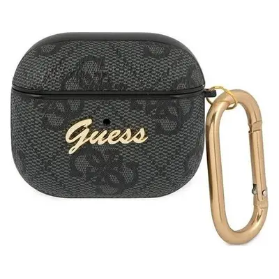 Guess Etui ochronne Script Metal Collection do AirPods GUA34GSMK czarne