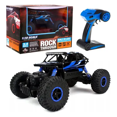 Coil Coil zdalnie sterowany samochód auto rc pilot 4x4 terenowy pojazd rock 1:18 niebieski