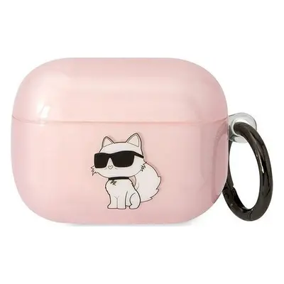 Karl Lagerfeld Karl Lagerfeld KLAPHNCHTCP Airpods Pro cover różowy/pink Ikonik Choupette