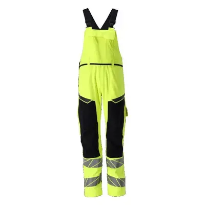 MASCOT Ogrodniczki z kieszeniami na kolanach ACCELERATE MULTISAFE (kolor żółty hi-vis/ciemny gra