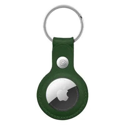 Crong Brelok Crong Leather Case with Key Ring Apple AirTag (zielony)