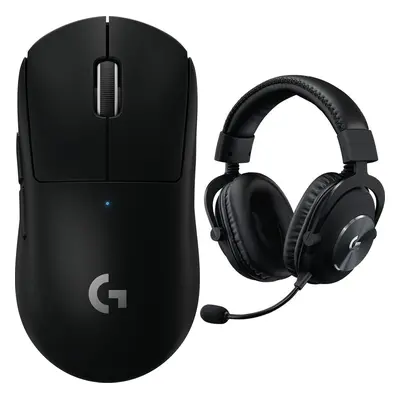 Mysz Logitech G Pro X Superlight Black (910-005880) + G Pro X Czarne (981-000818)