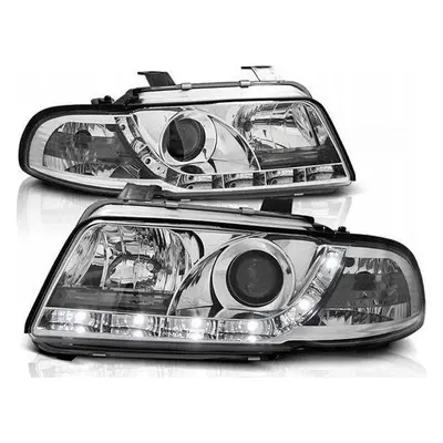 Lampy przednie reflektory Audi A4 B5 CHROM DAYLIGH