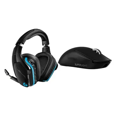 Słuchawki Logitech G935 Niebieskie (981-000744) + G PRO X SuperLight (910-006630)