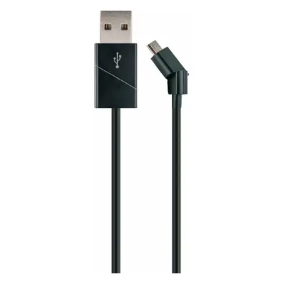 Kabel USB Schwaiger USB-A - microUSB 1.2 m Czarny (LKW120M533)