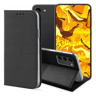 Hello Case ETUI Z KLAPKĄ DO SAMSUNG GALAXY S23 PLUS CZARNE ZAMYKANE MAGNETYCZNE KABURA