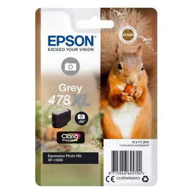 Tusz Epson Oryginalny tusz 478XL Claria Photo HD, grey (C13T04F64010)