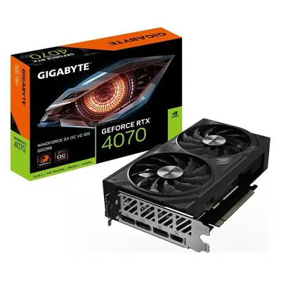 Karta graficzna Gigabyte GeForce RTX Windforce 2X OC V2 12GB GDDR6 (GV-N4070WF2OCV2-12GD)