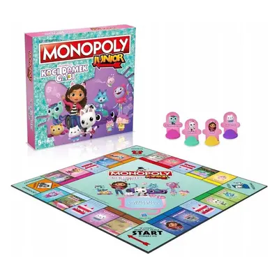 Winning Moves MONOPOLY KOCI DOMEK GABI gra planszowa dla dzieci Monopol Junior POLSKA