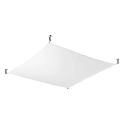 Lampa sufitowa Lumes Biały skandynawski plafon z tkaniny 105x105 cm - EX658-Luni