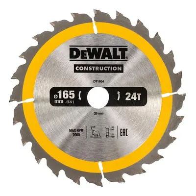 Dewalt Piła tarczowa 165x20mmx24z - DT1934-QZ