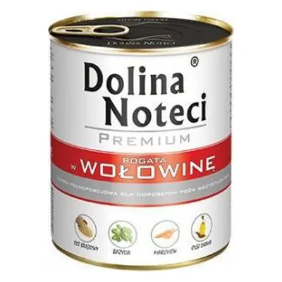 Dolina Noteci DOLINA NOTECI Premium bogata w wołowinę - mokra karma dla psa - 800g