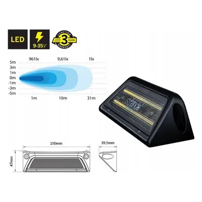 Omtec Lampa robocza LED halogen reflektor szperacz STRANDS SL SCENE 6500lm 19W