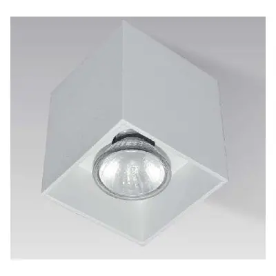 Lampa sufitowa Zumaline Downlight natynkowy Square H-50475-WH metalowa biała do kuchni