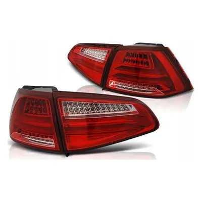 Lampy diodowe Vw Golf VII 13- red white led bar