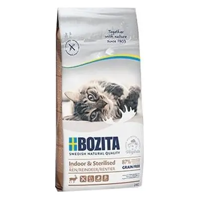 Bozita Karma sucha dla kota Indoor&Sterilised Grain free Reindeer kg