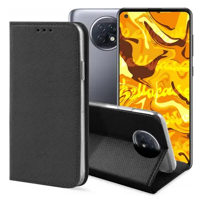 Hello Case ETUI Z KLAPKĄ DO XIAOMI REDMI NOTE 9T CZARNE ZAMYKANE MAGNETYCZNE KABURA