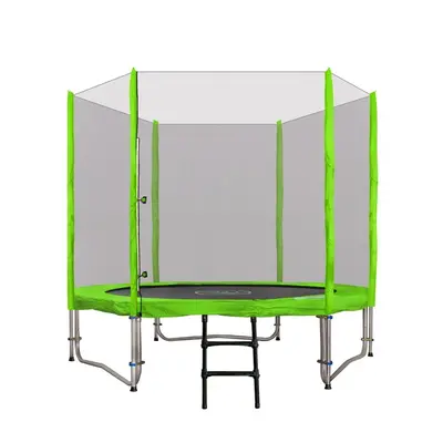 Trampolina ogrodowa SkyRamiz 244cm 8FT dla dzieci Zielony + Akcesoria