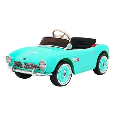 Autko BMW 507 Retro elektryczne dla dzieci Zielony + Audio LED + Pilot + Ekoskóra + EVA + Wolny 