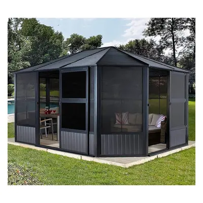 SOJAG Aluminiowy Pawilon Charleston 1215 antracyt 384x489x281 cm Numer pozycji: SJ15510