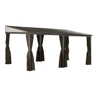 Sojag Aluminiowy dach tarasowy Portland 1016 Antracyt 288x488x240cm