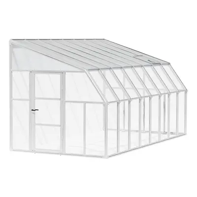 Rion Plastikowa szklarnia przyścienna Sun Room 48 Biały 508 x 258 x 266 cm