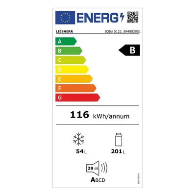 LIEBHERR ICBbi 5122 Plus BioFresh Chłodziarko-zamrażarka z funkcją BioFresh i SmartFrost do zabu