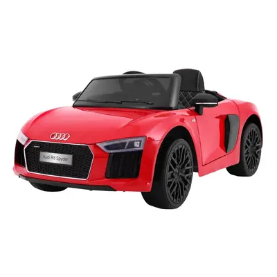 Audi R8 Spyder na akumulator Lakier Czerwony + Pilot + EVA + Wolny Start + Radio MP3 + LED