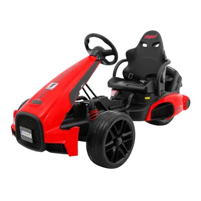 Gokart na akumulator Bolid XR-1 dla dzieci Czerwony + Regulowana kierownica + Profilowane siedze