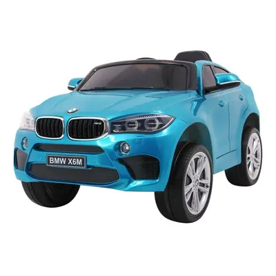 BMW X6M Elektryczne Autko dla dzieci Lakier Niebieski + Pilot + EVA + Wolny Start + Audio + LED