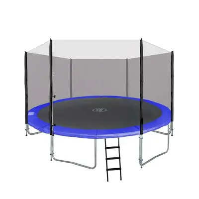 Trampolina ogrodowa SkyRamiz 366cm 12FT dla dzieci Niebieski + Akcesoria