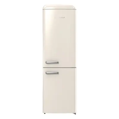 Gorenje ONRK619DC Retro Wolnostojące lodówka / zamrażarka, 194 Kremowy