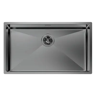 Foster 1717856 QUADRA R12 BOWL 76x44 UM Gun metal Fumè + Ruszt